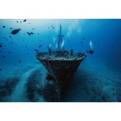 Wall Pops Wreck Wall Mural Blues