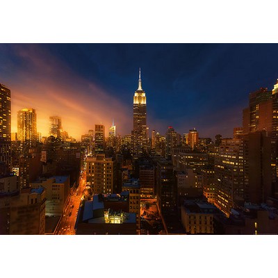 Wall Pops Empire State Building New York Wall Mural Multicolor