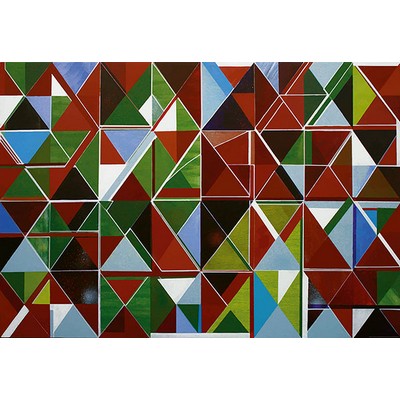 Wall Pops Multicolored Geometric Mural Wall Mural Multicolor