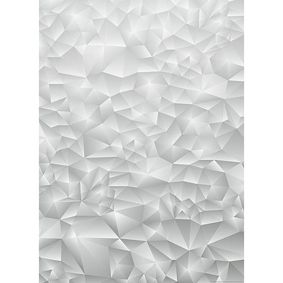 Wall Pops White 3D Triangles Wall Mural Greys