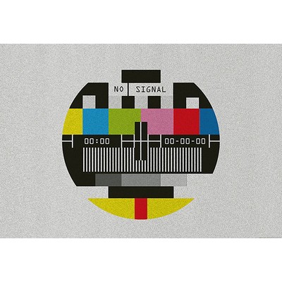 Wall Pops No Signal Old School Wall Mural Multicolor