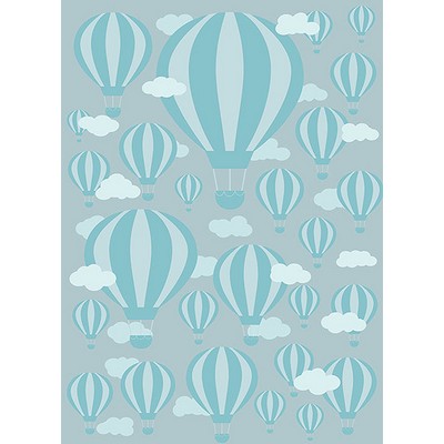 Wall Pops Blue Air Balloons Wall Mural Blues