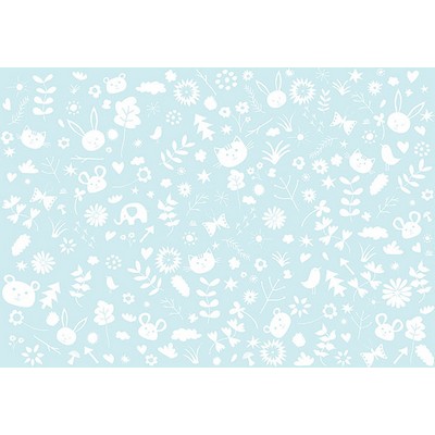 Wall Pops Kids Doodles Wall Mural Blues