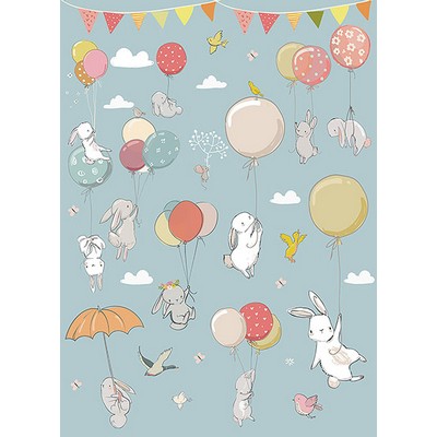 Wall Pops Kids Party Wall Mural Multicolor