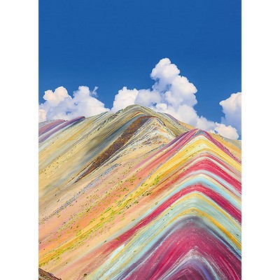 Wall Pops Rainbow Mountain Peru Wall Mural Multicolor