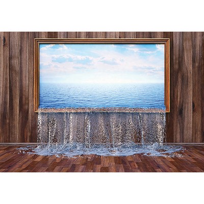 Wall Pops Flooded Room Wall Mural Blues