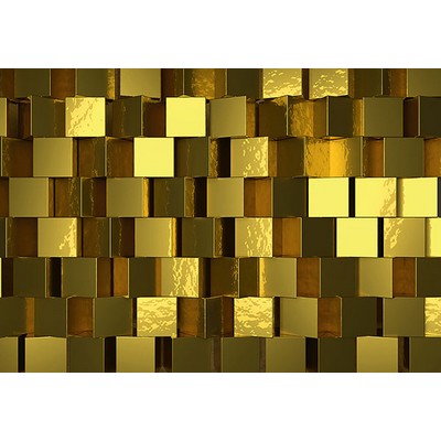 Wall Pops Golden Cubes Wall Mural Yellows