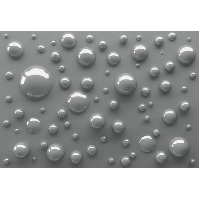 Wall Pops Grey 3D Bubbles Wall Mural Greys