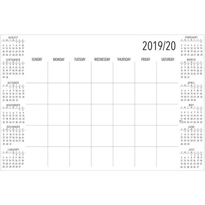 Wall Pops White Academic Calendar 2019-2020 Whites & Off-Whites