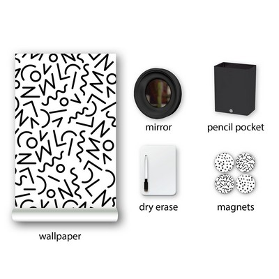 Wall Pops Doodle Locker Kit Blacks