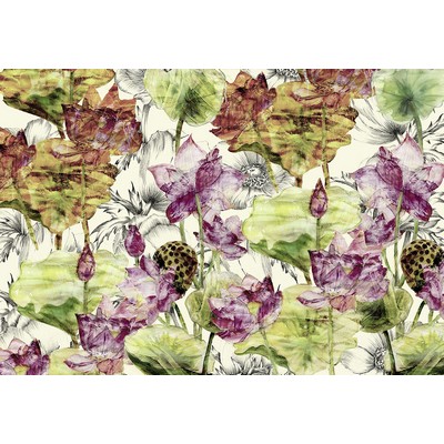 Wall Pops Lotus Wall Mural Multicolor