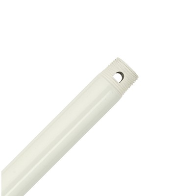 Hunter Fan Co 12in Extension Downrod - Satin White All-Weather 