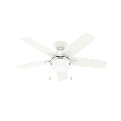 Hunter Fan Co Hunter 44 inch Anisten ENERGY STAR® Fresh White Ceiling Fan with LED Light Kit and Pull Chain White