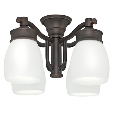 Hunter Fan Co Outdoor Four-Light Fixture Brushed Cocoa