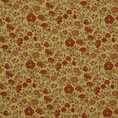 Robert Allen FLEURS APLENTY VINTAGE RED