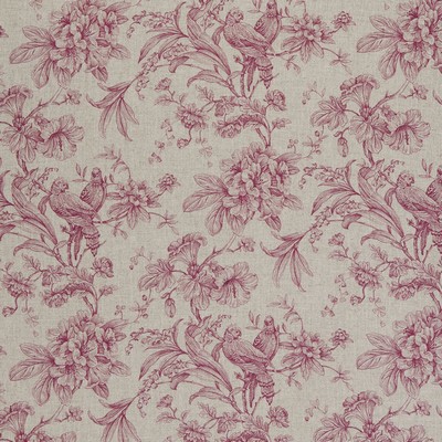 Clarke and Clarke KELLIE F0626 RASPBERRY