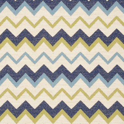 Clarke and Clarke CHOOLI F0809 INDIGO/PALM