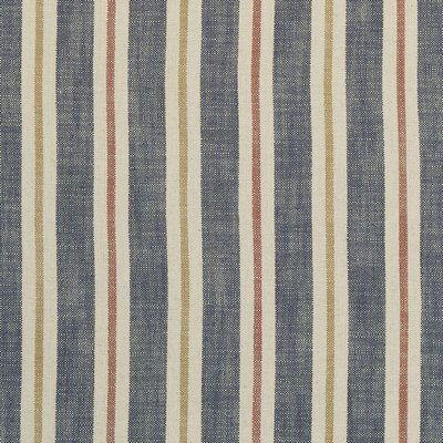 Clarke and Clarke SACKVILLE STRIPE MIDNIGHT/SPICE