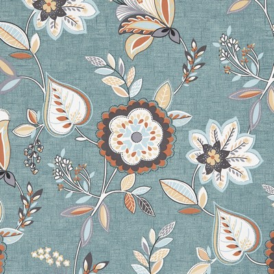 Clarke and Clarke F1066 6-TEAL/SPICE