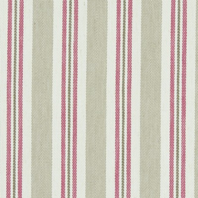 Clarke and Clarke ALDERTON RASPBERRY/LINEN