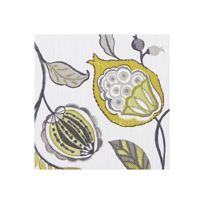 Clarke and Clarke KAYO CHARTREUSE/CHARCOAL