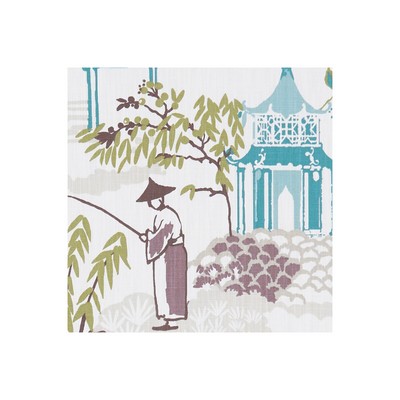 Clarke and Clarke PAGODA DAMSON/JADE