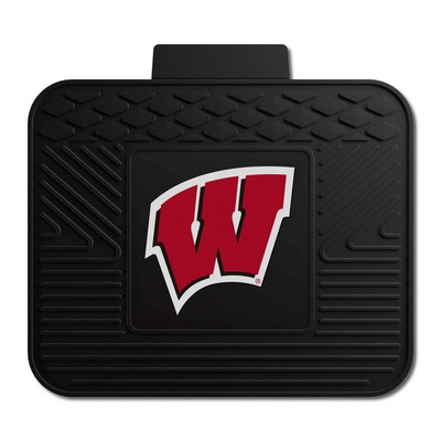 Fan Mats  LLC Wisconsin Badgers Utility Mat Black