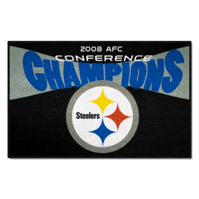 Fan Mats  LLC Pittsburgh Steelers Starter Mat Black