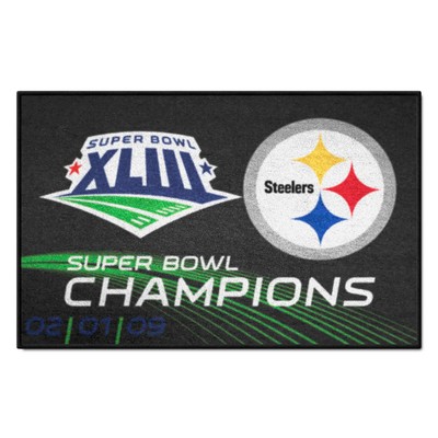 Fan Mats  LLC Pittsburgh Steelers Starter Mat Black