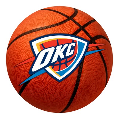 Fan Mats  LLC Oklahoma City Thunder Baskeball Rug 