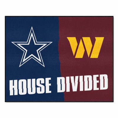 Fan Mats  LLC NFL House Divided Cowboys / Commanders House Divided Mat Multi