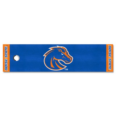 Boise State Broncos Putting Green Mat Green Fan Mats LLC Boise State Broncos Putting Green Mat Green
