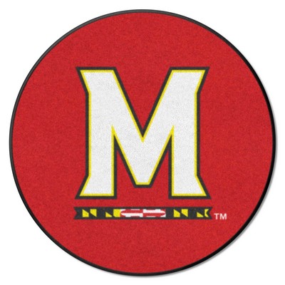 Fan Mats  LLC Maryland Terrapins Round Red