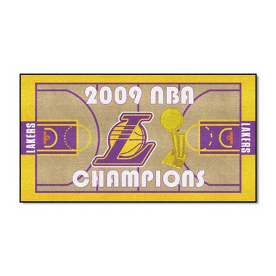 Fan Mats  LLC Los Angeles Lakers 2009 NBA Champions  Court Runner Rug - 24in. x 44in. Tan