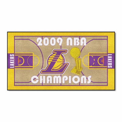 Fan Mats  LLC Los Angeles Lakers NBA Court Large Runner Tan