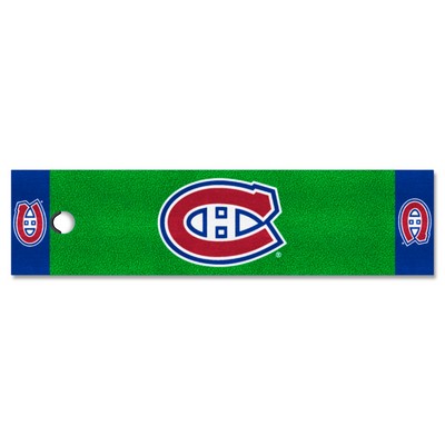 Fan Mats  LLC Montreal Canadiens Putting Green Mat Green