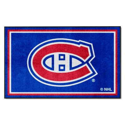 Fan Mats  LLC Montreal Canadiens 4x6 Rug Blue