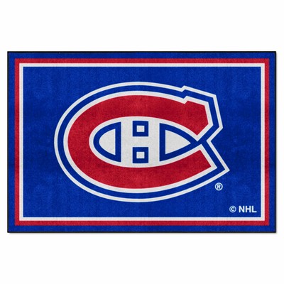 Fan Mats  LLC Montreal Canadiens 5x8 Rug Blue