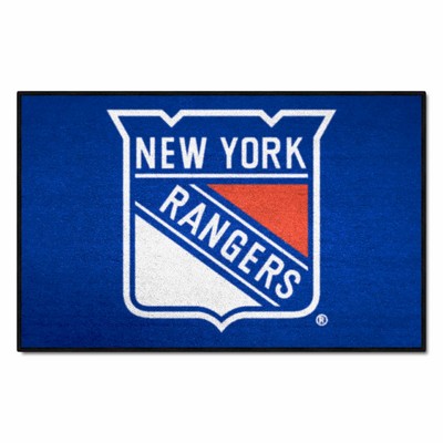 Fan Mats  LLC New York Rangers Starter Mat Blue