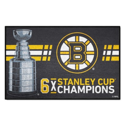 Fan Mats  LLC Boston Bruins Starter Mat Dynasty Black