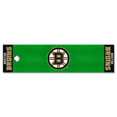 Fan Mats  LLC Boston Bruins Putting Green Mat Green