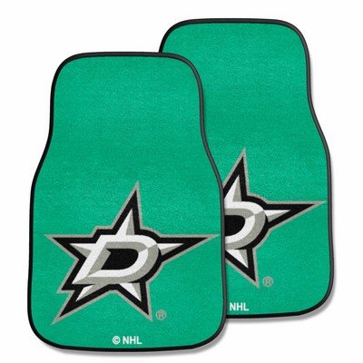 Fan Mats  LLC Dallas Stars 2-pc Carpet Car Mat Set Green