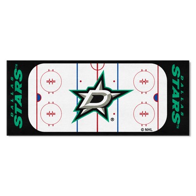 Fan Mats  LLC Dallas Stars Rink Runner White