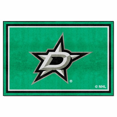 Fan Mats  LLC Dallas Stars 5x8 Rug Green