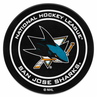 Fan Mats  LLC San Jose Sharks Puck Mat Black