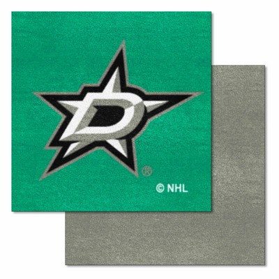 Fan Mats  LLC Dallas Stars Team Carpet Tiles Green