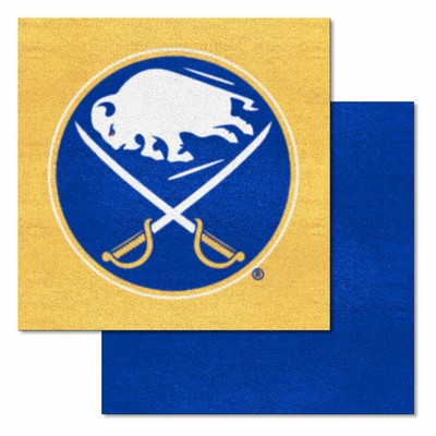 Fan Mats  LLC Buffalo Sabres Team Carpet Tiles Navy