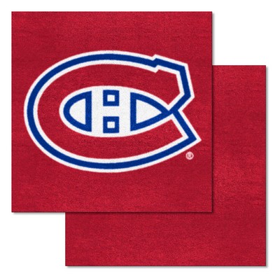 Fan Mats  LLC Montreal Canadiens Team Carpet Tiles Blue