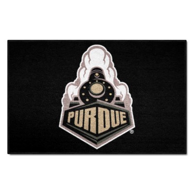 Fan Mats  LLC Purdue Boilermakers Starter Mat Black