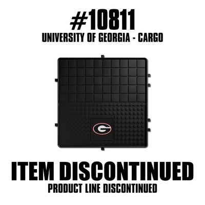 Fan Mats  LLC Georgia Bulldogs Heavy Duty Vinyl Cargo Mat Black